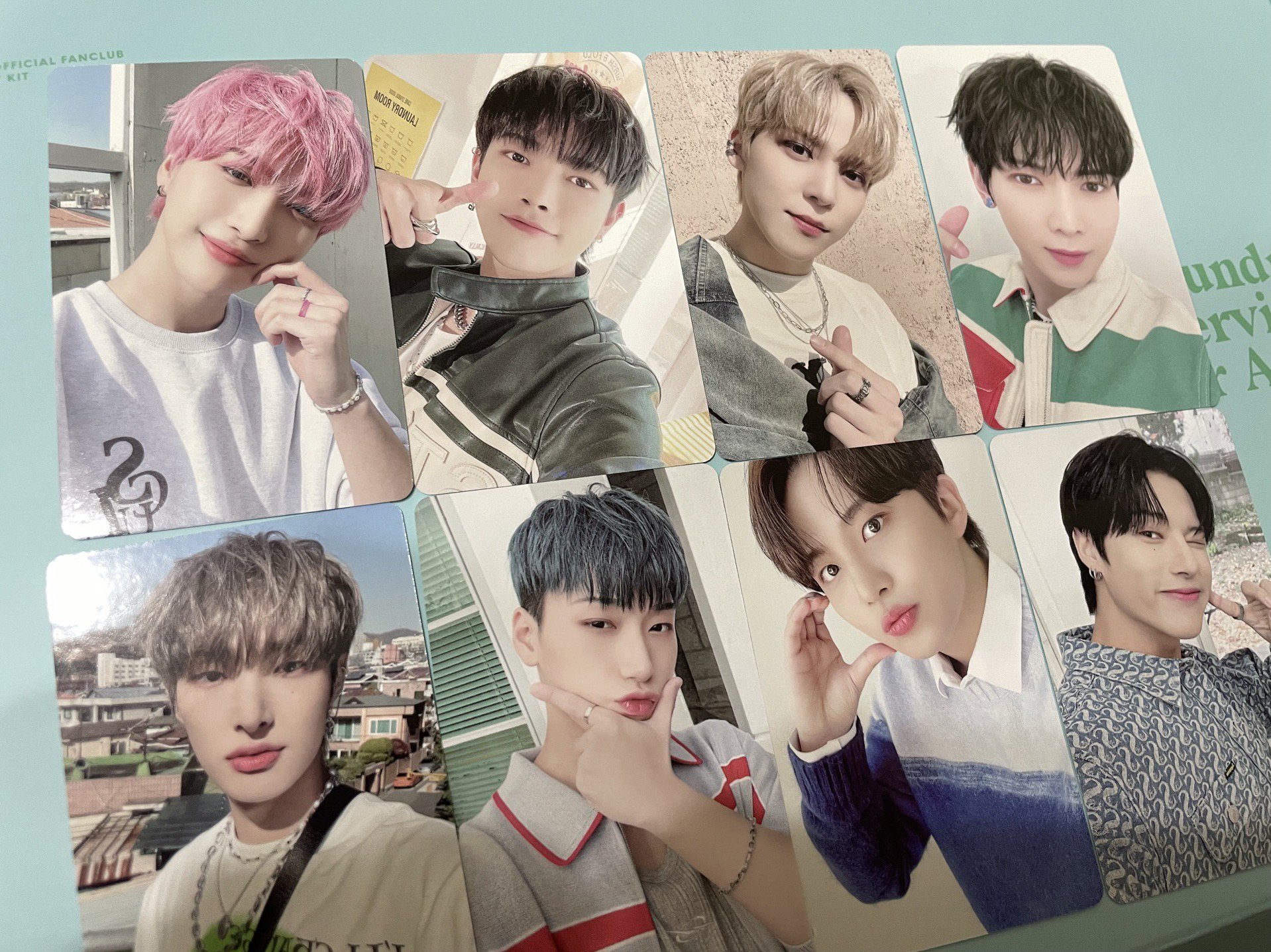 3期會員禮 粉髮星+粉髮證件照+粉髮透卡（含整組Ateez 22’3期 會員禮 ）