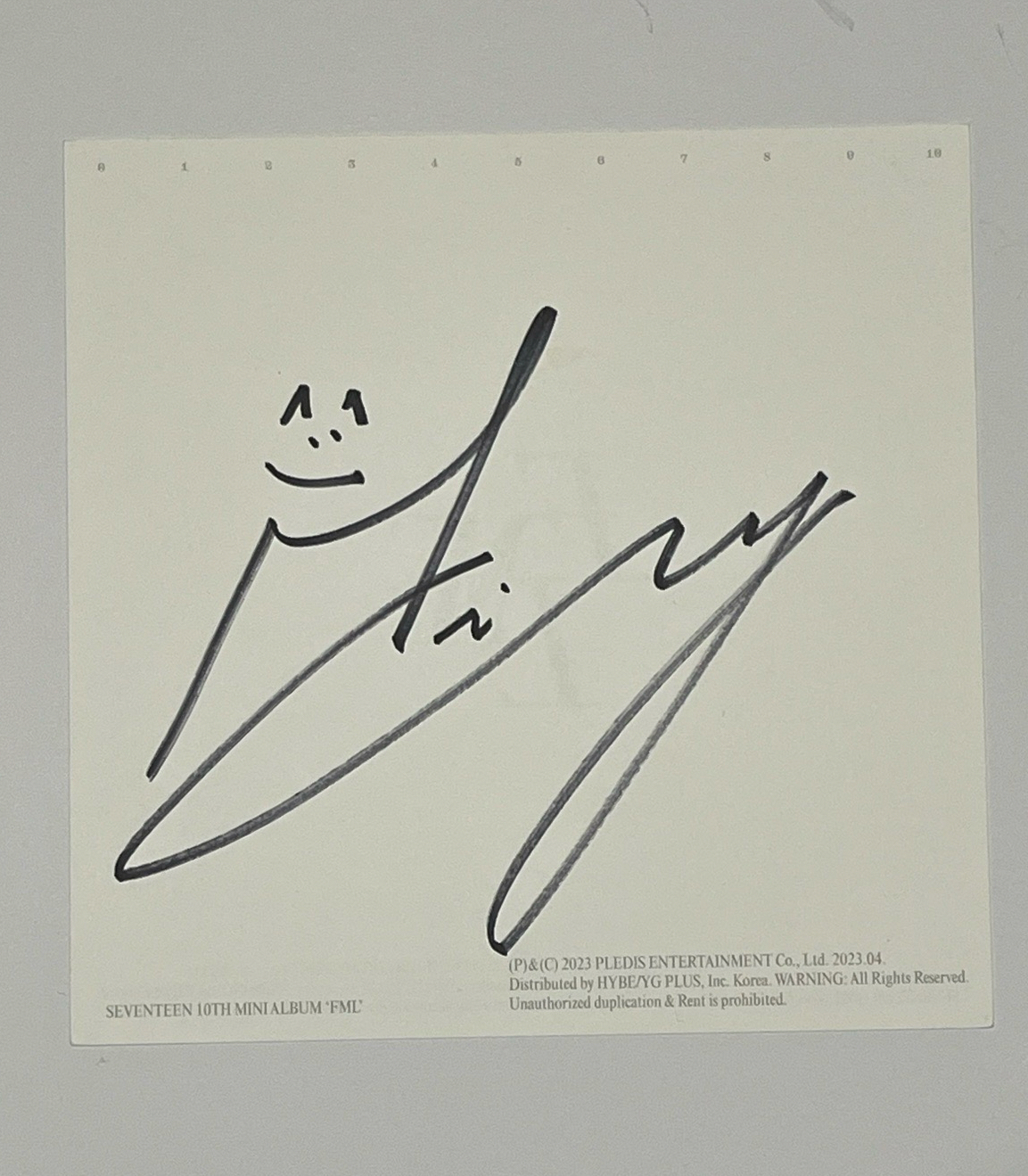 稀有奎親簽 超可愛笑臉版