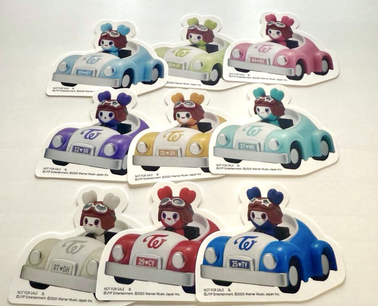 迴力車 萬代貼紙 一套