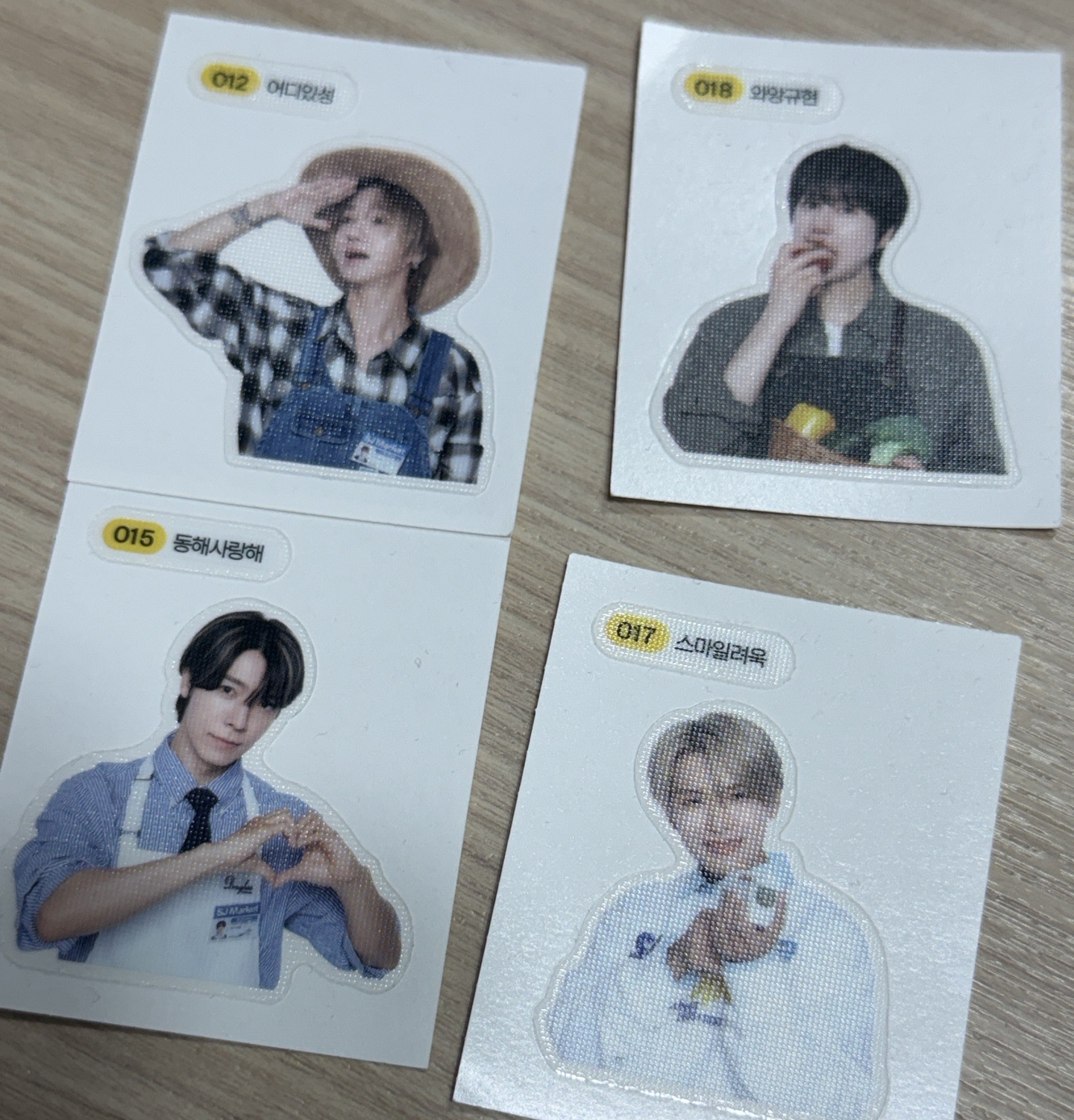 SJ Market 韓國滿額 隨機 入場卡 貼紙