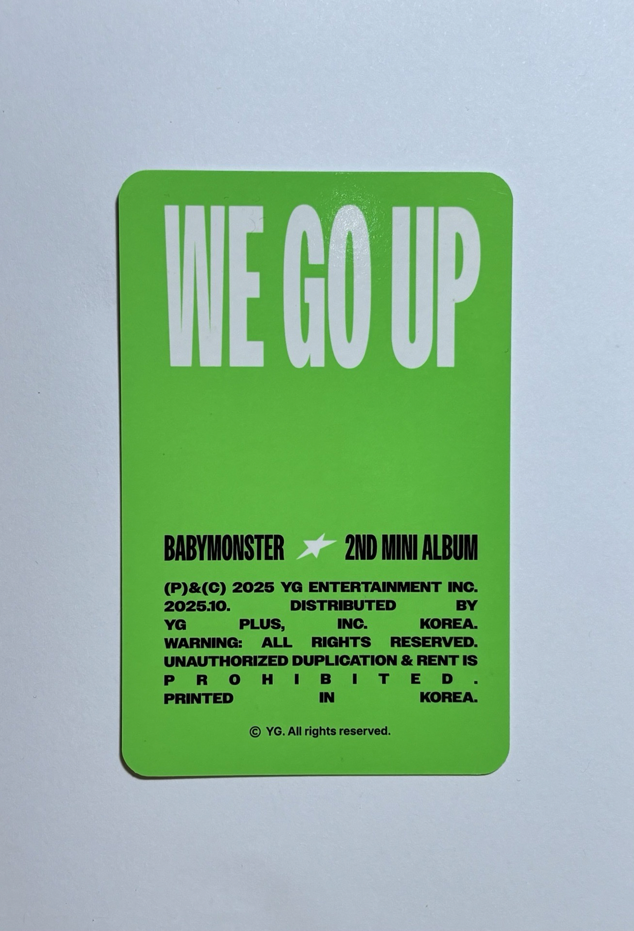 WE GO UP/台北快閃/隨機卡包/賢卡