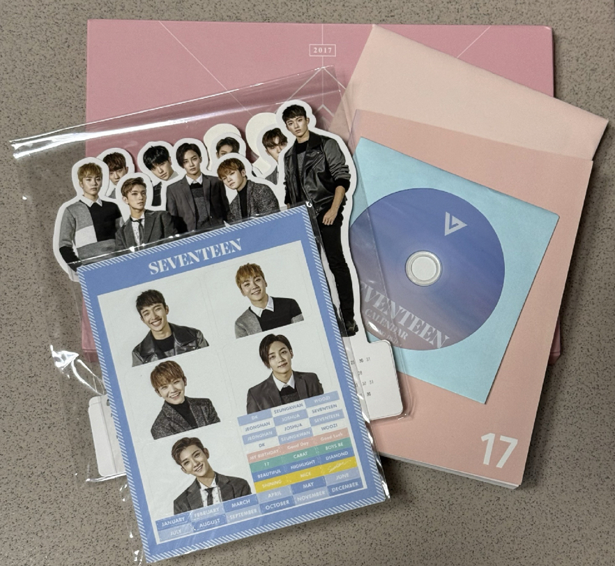 SEVENTEEN 17 13 14年曆 17年寫真（整圖不拆）