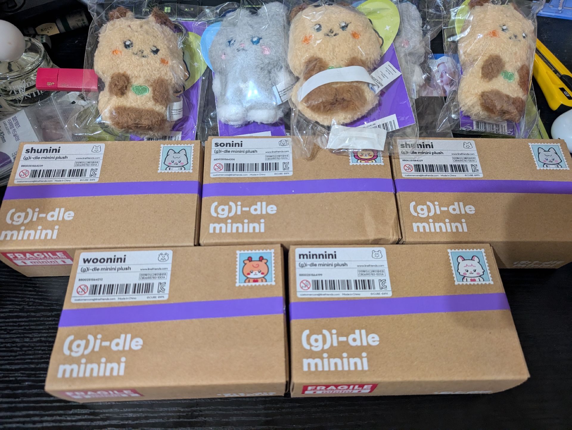 i-dle 一代盒娃 吊飾娃