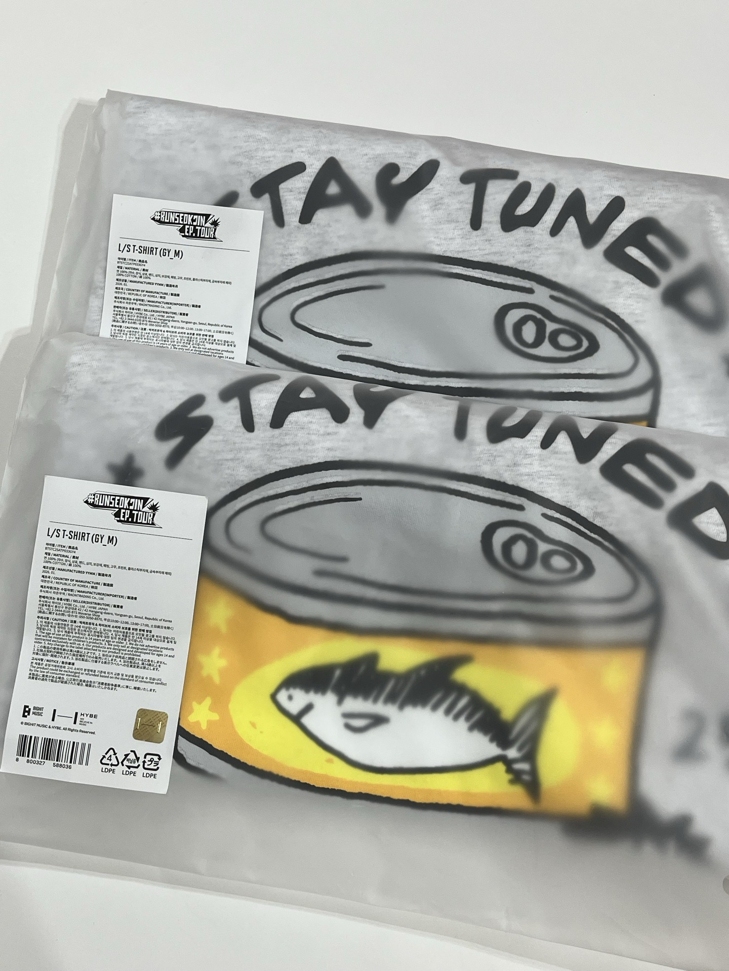 《全新現貨》跑珍安可場 鮪魚罐頭長袖T（M號）