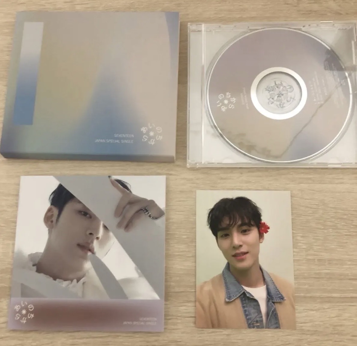 愛之力單封空專珉奎+愛之力聖誕奎卡