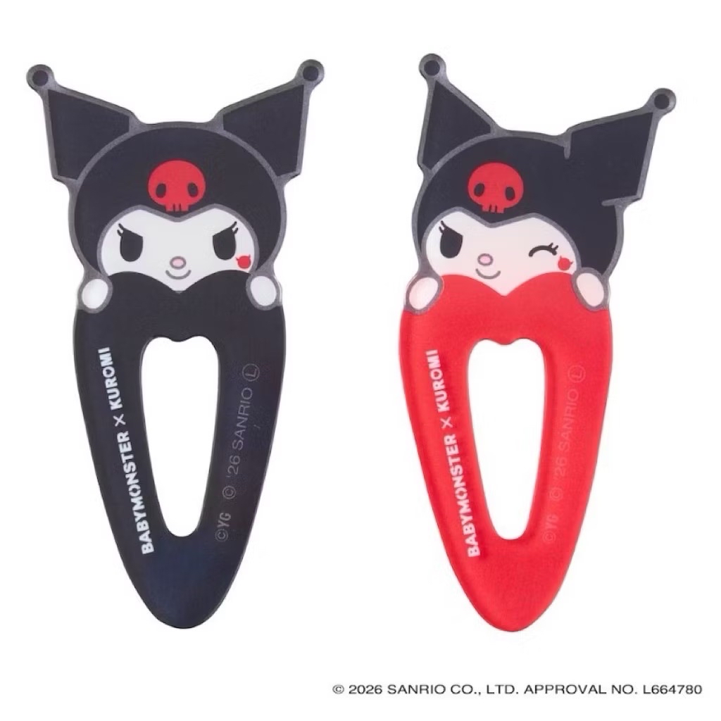現貨/ BABAMONSTER X KUROMI 酷洛米髮夾組