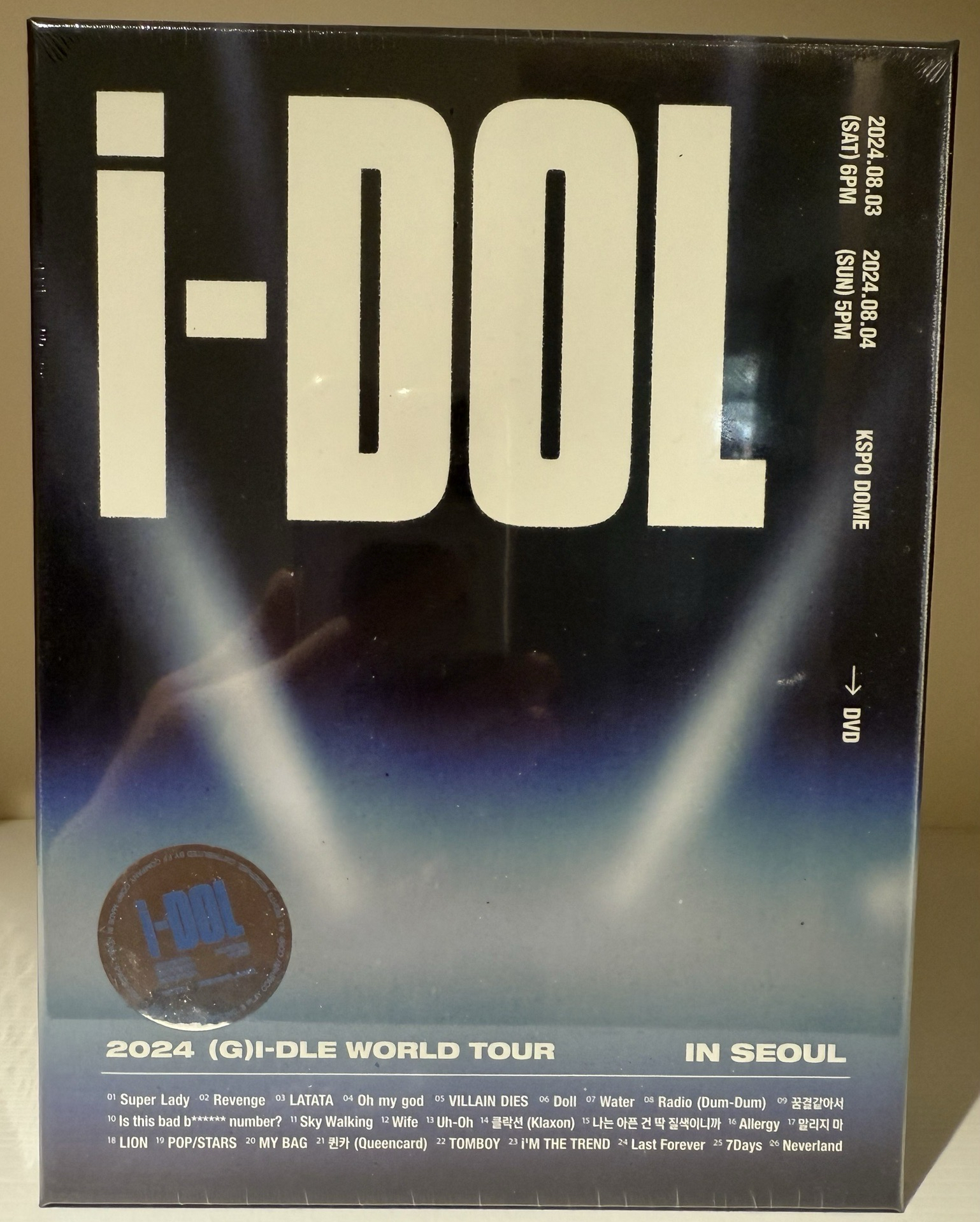 i-dle 24’世巡演唱會 iDOL DVD 一般版全新未拆