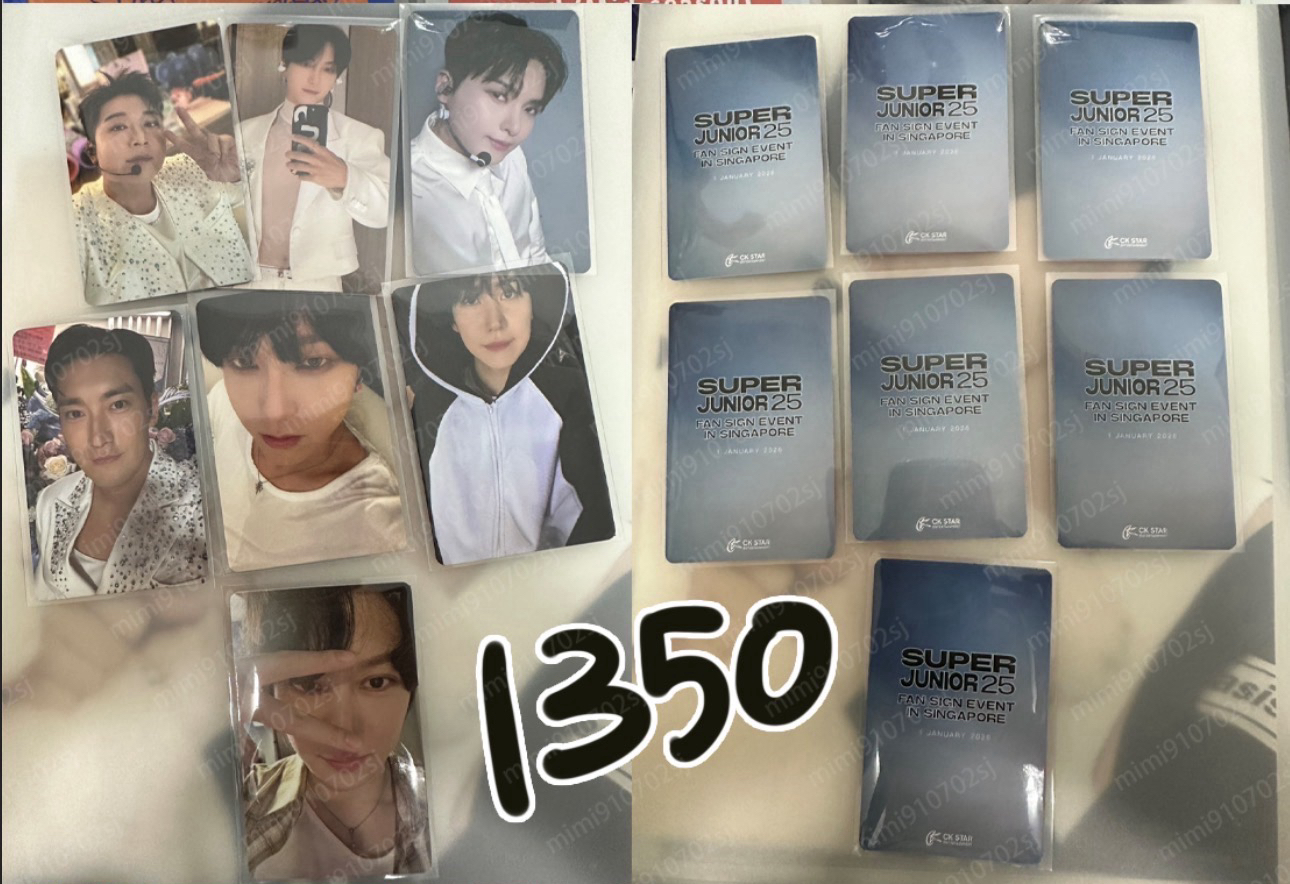 super junior 新加坡簽售卡