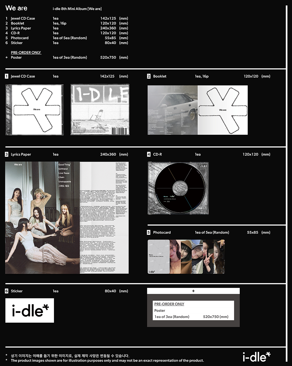 i-dle 迷你八輯《We are》 全新未拆封 專輯 JC版