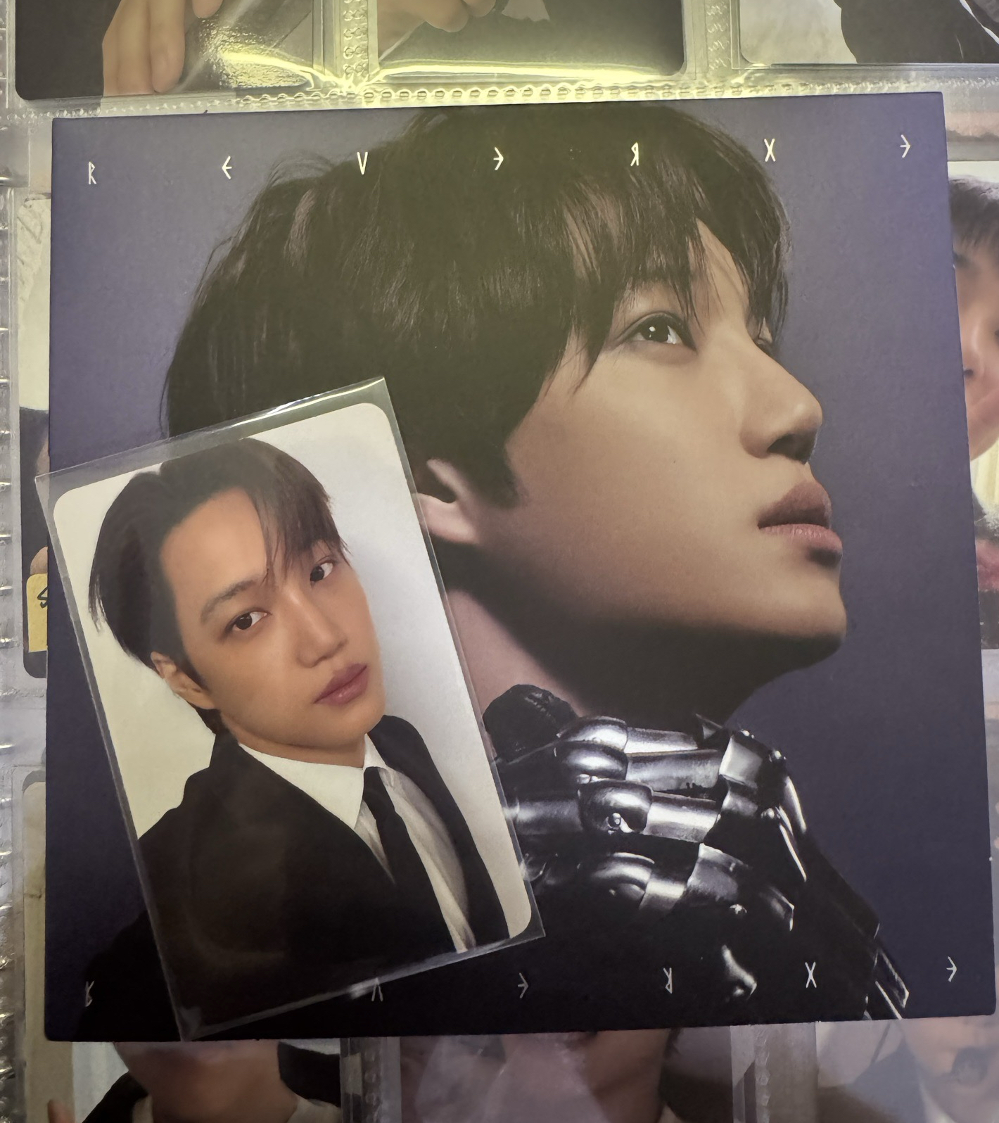 EXO compact Kai已拆專+小卡套裝