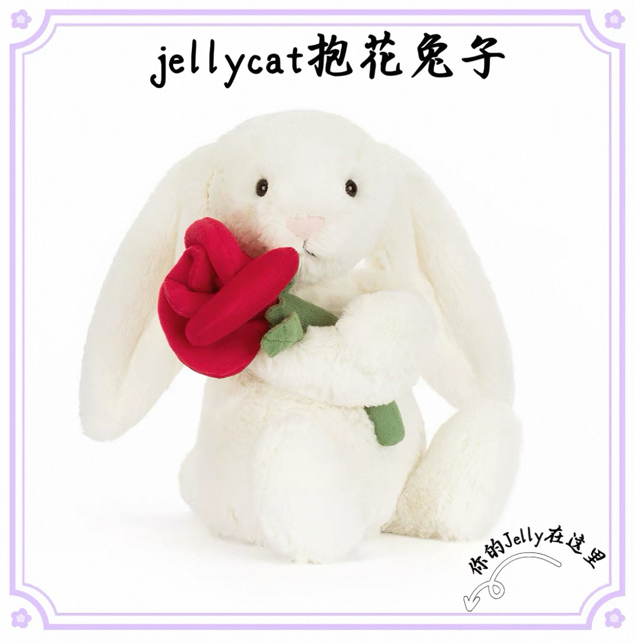 告白首選 抱花兔子🐰🌹（普標）