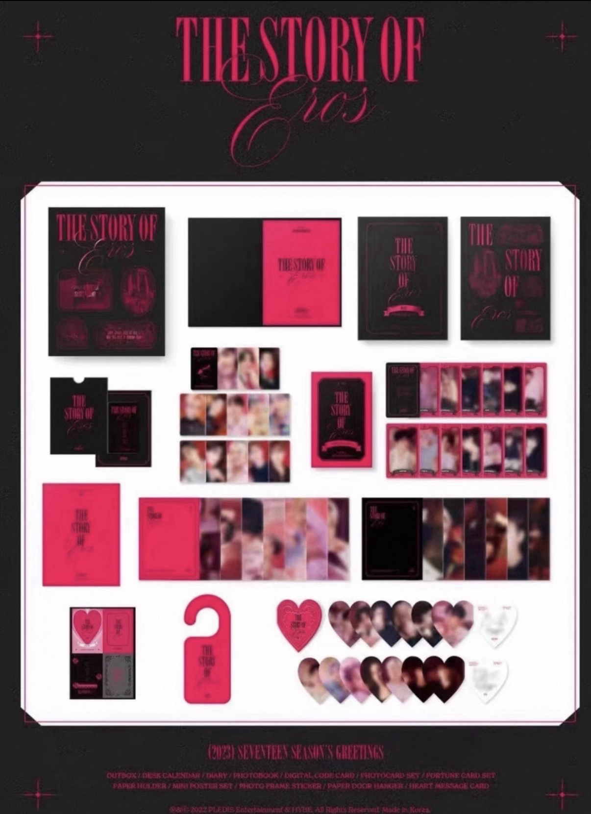 seventeen 2023年曆 (書籤woozi款 ）