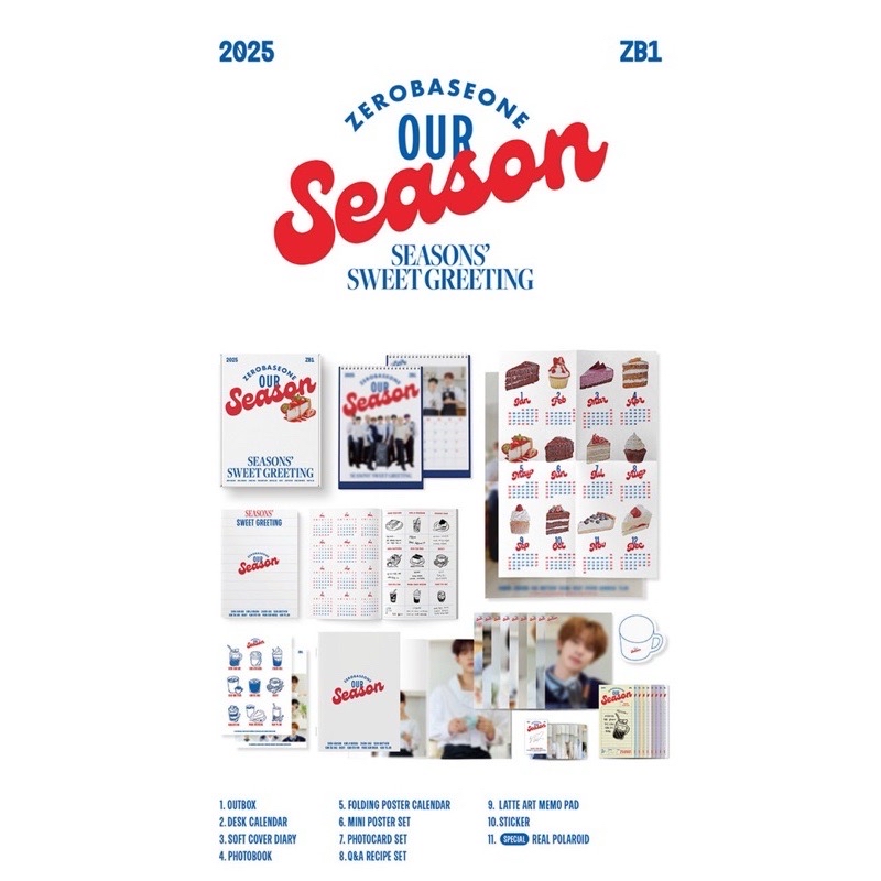 ZB1 2025 SG [Our Season] 全新未拆封 年曆 掛曆 ZEROBASEONE