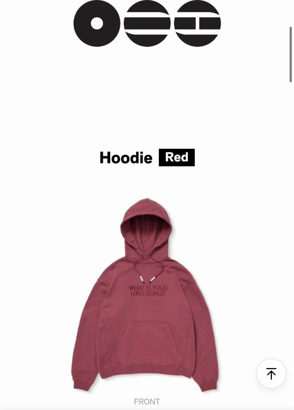 [現貨] BTS ARIRANG 週邊帽T Hoodie (Red) L號 快速出貨