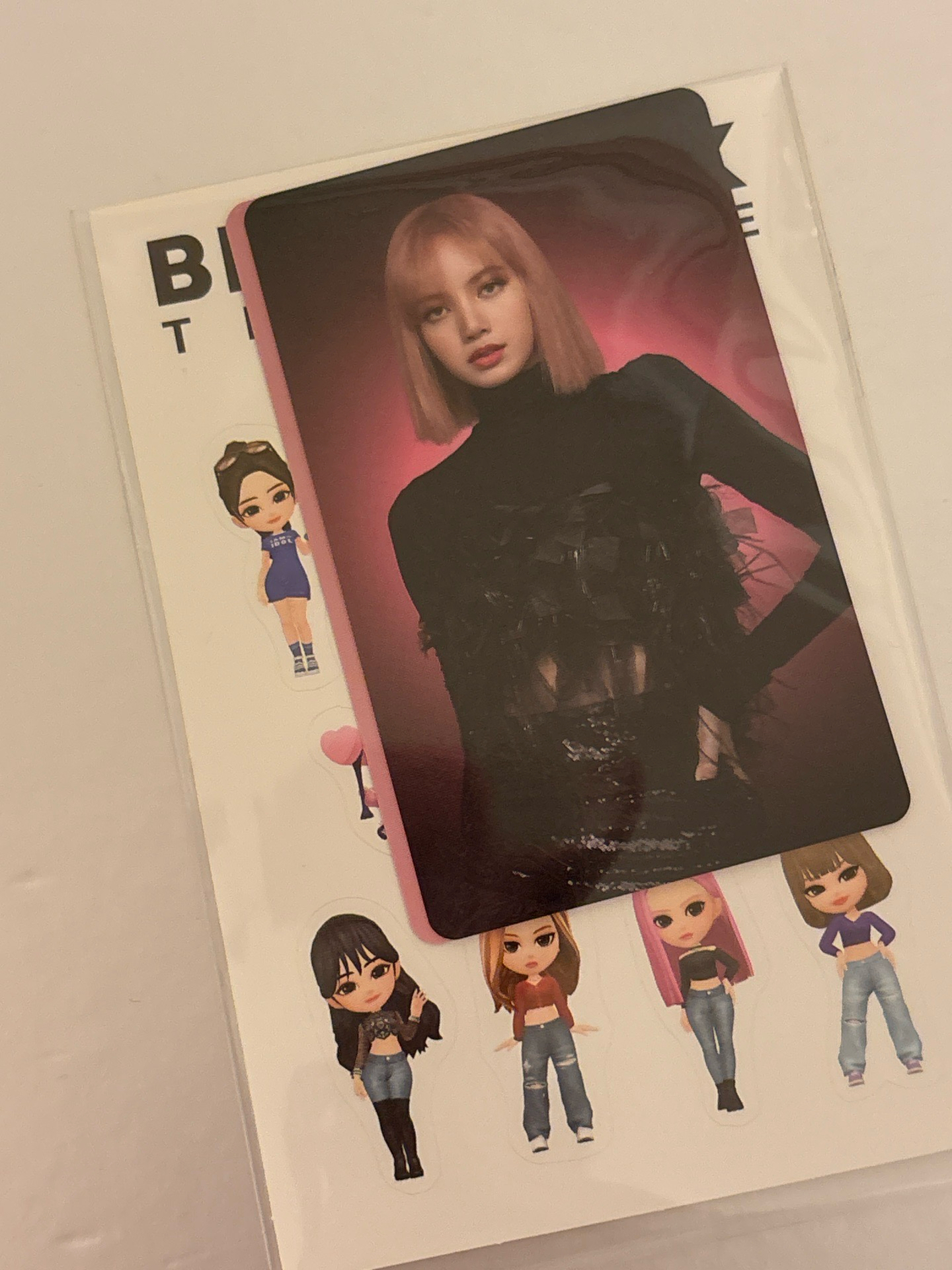 BLACKPINK lisa 面膜代言卡