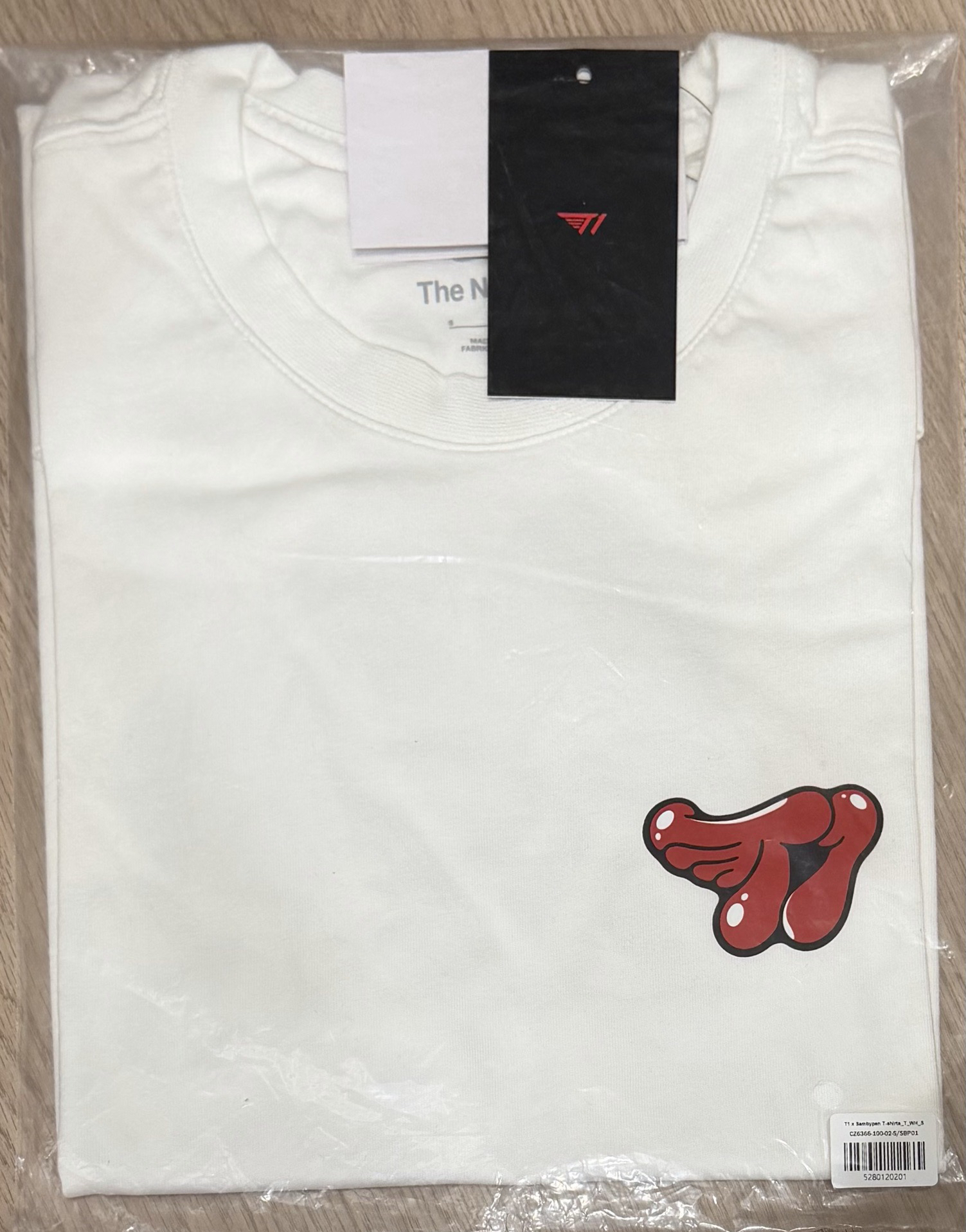 T1 Sambypen聯名T恤 白 S