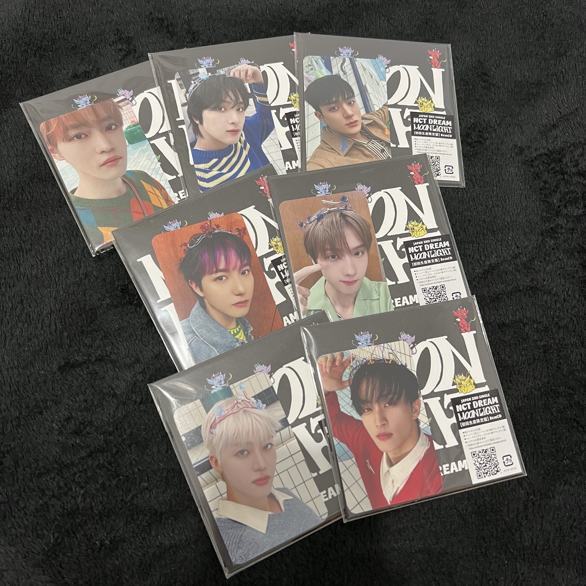 NCT DREAM Moonlight 8cm限定盤七張未拆專