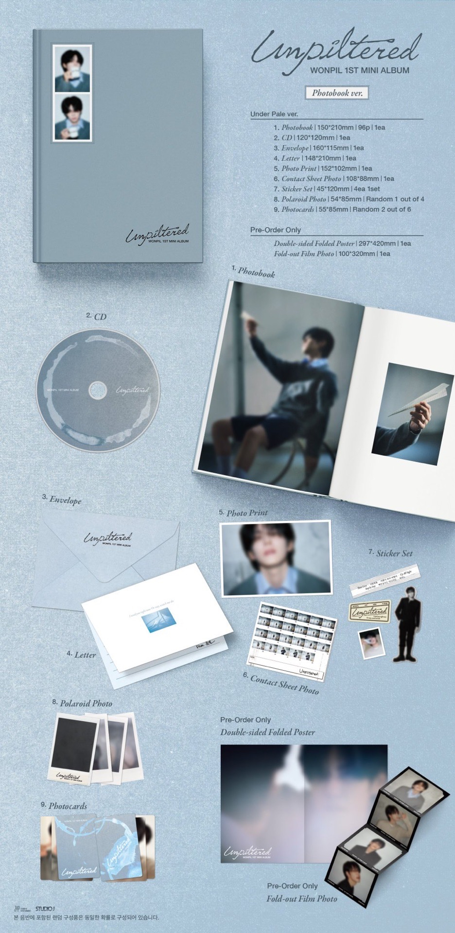 DAY6 WONPIL 1ST MINI ALBUM Unpiltered PB Ver. 非現貨