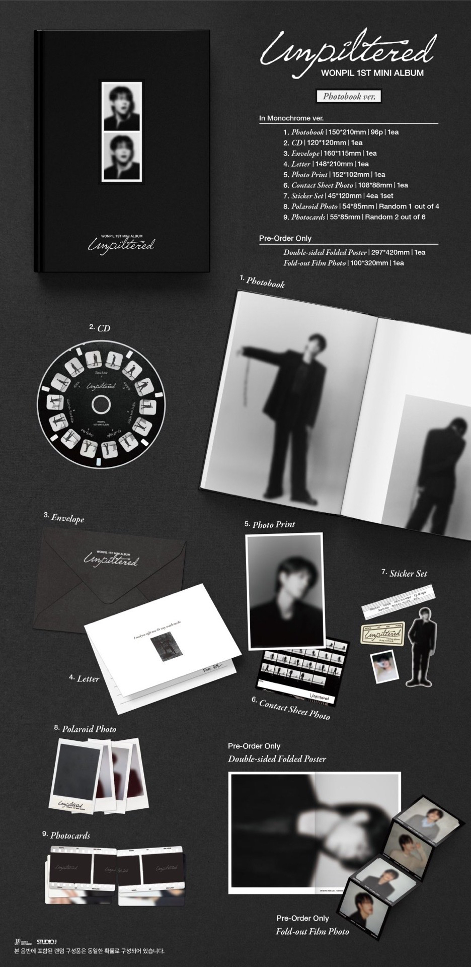 DAY6 WONPIL 1ST MINI ALBUM Unpiltered PB Ver. 非現貨