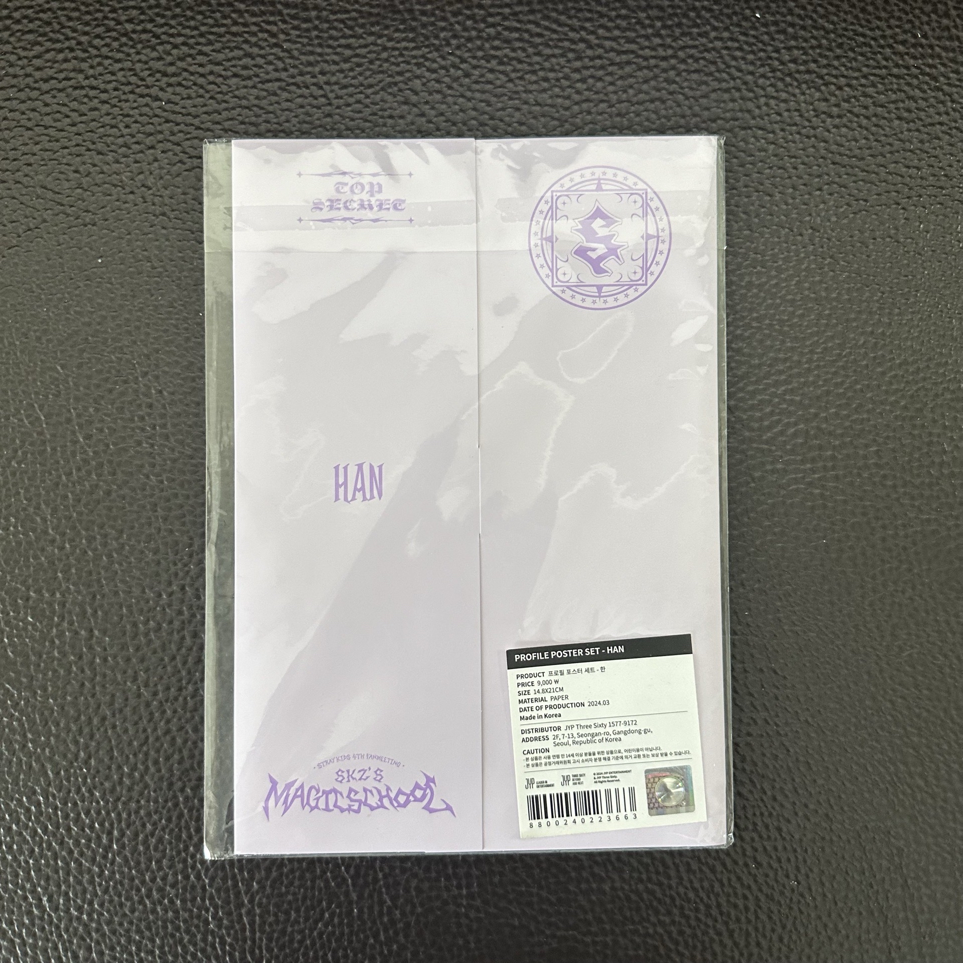 Stray Kids HAN 個人資料海報組