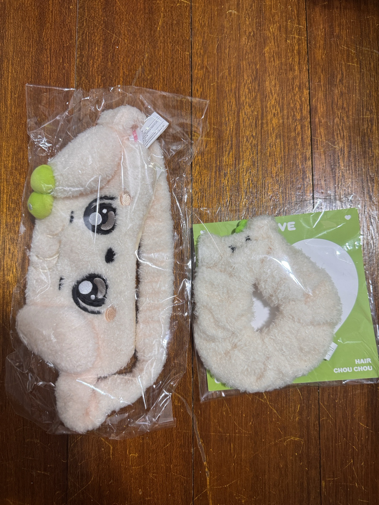 俞真尼 眼罩 髮圈