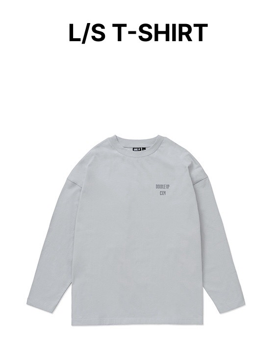 CxM DOUBLE UP 灰色長袖 T-Shirt（M）