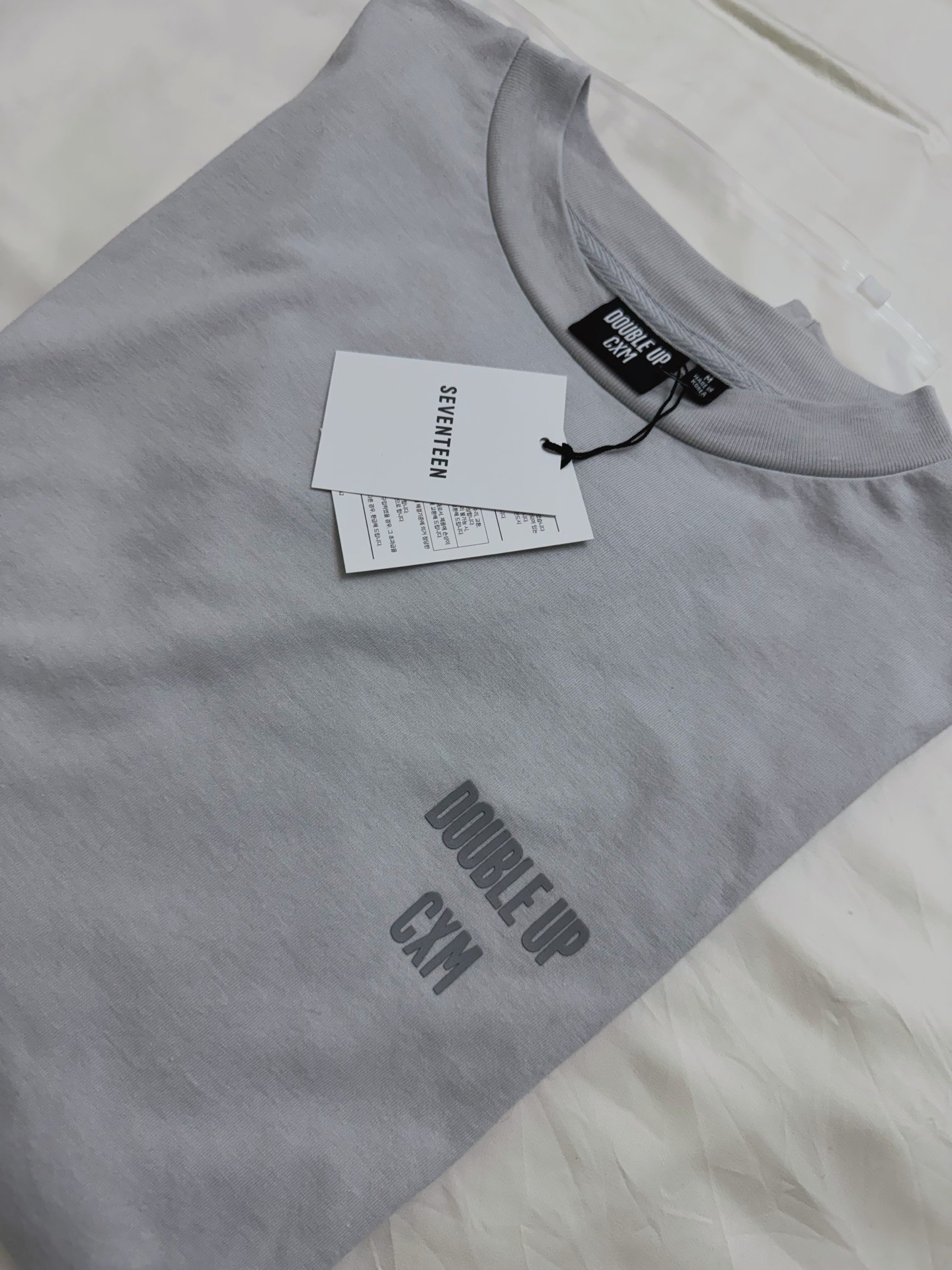 CxM DOUBLE UP 灰色長袖 T-Shirt（M）