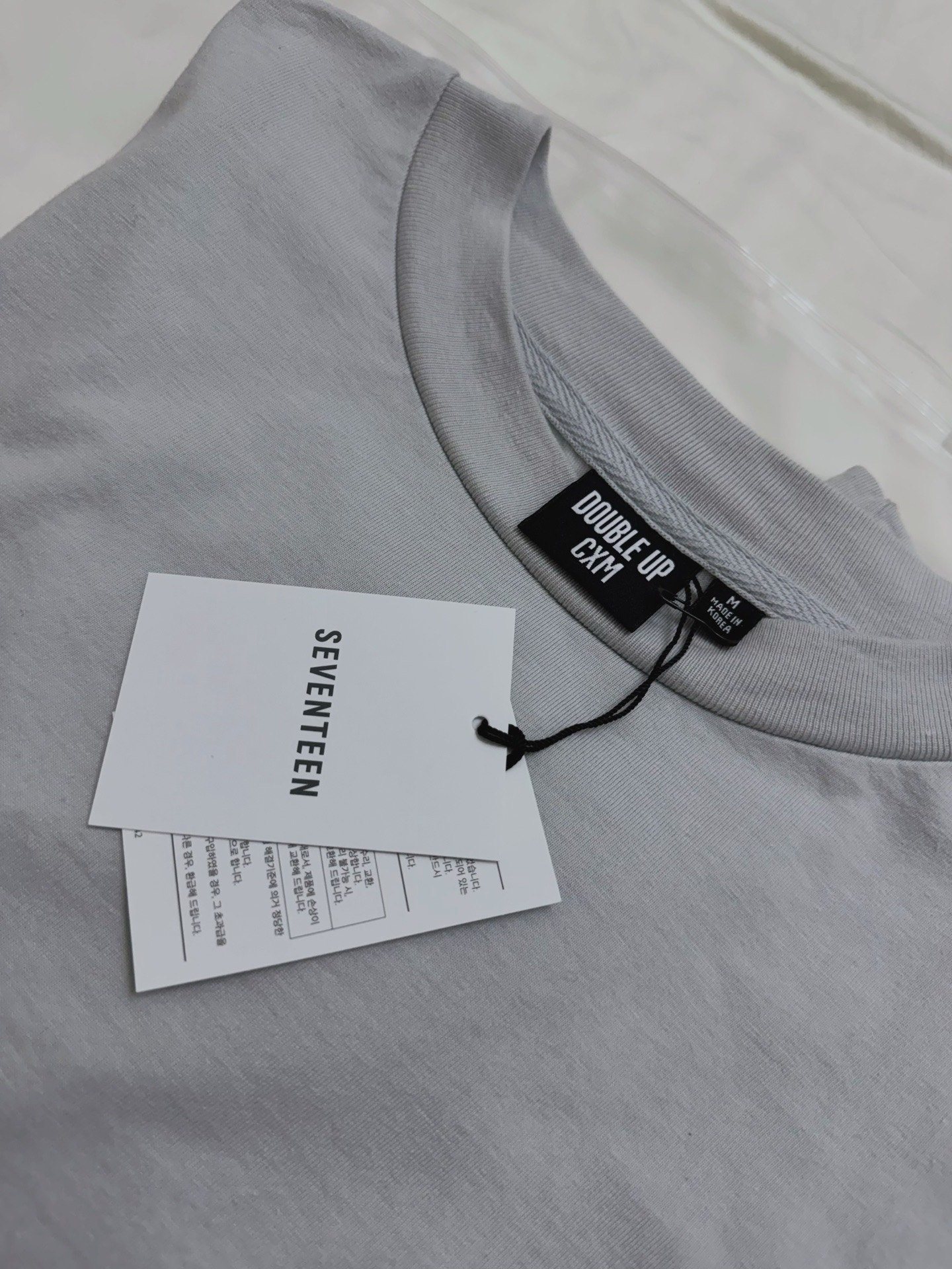 CxM DOUBLE UP 灰色長袖 T-Shirt（M）