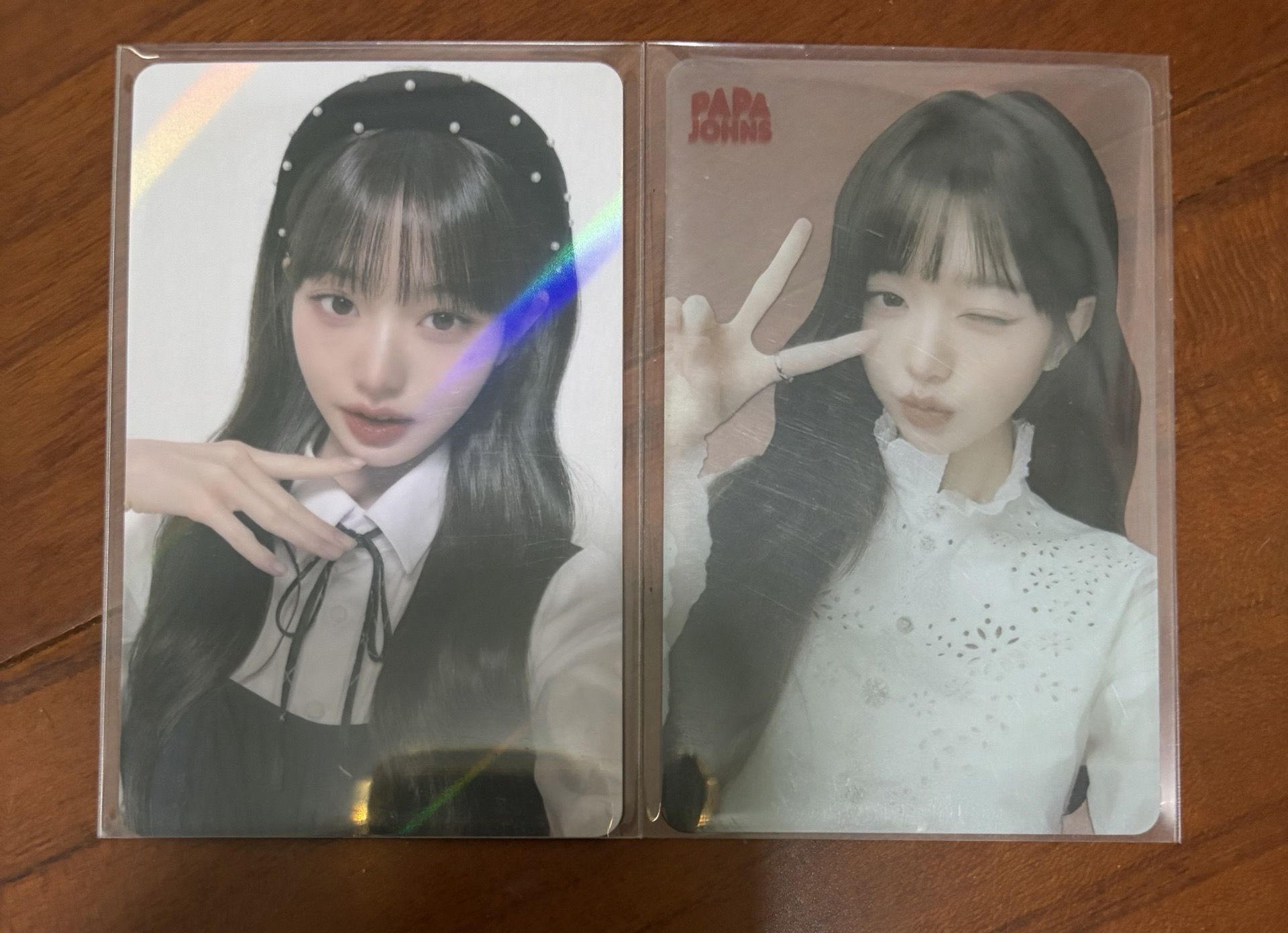 員瑛 披薩 代言卡 5.0 6.0 兩張一起