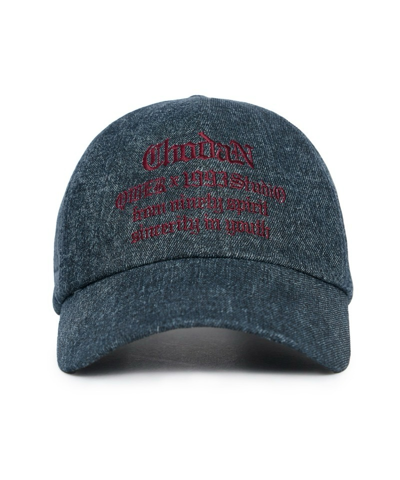 非現1993STUDIO 刺繡棒球帽 牛仔藍