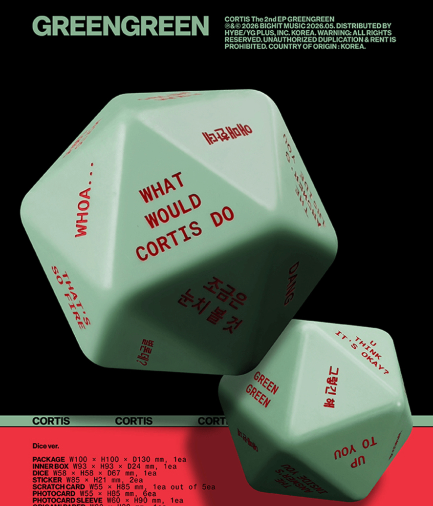 已下單 CORTIS 迷二骰子專[GREENGREEN] (Dice ver.)