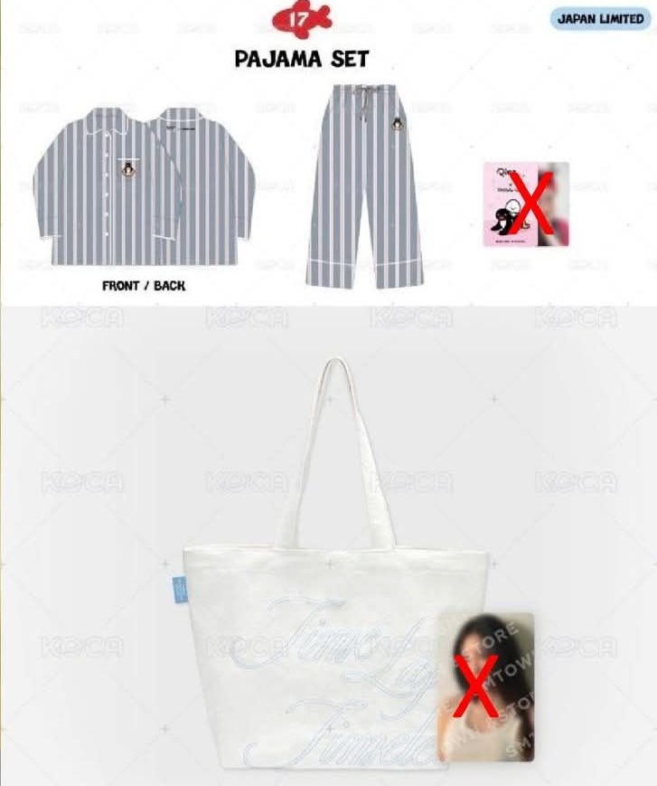 日本睡衣+帆布袋（均無小卡）