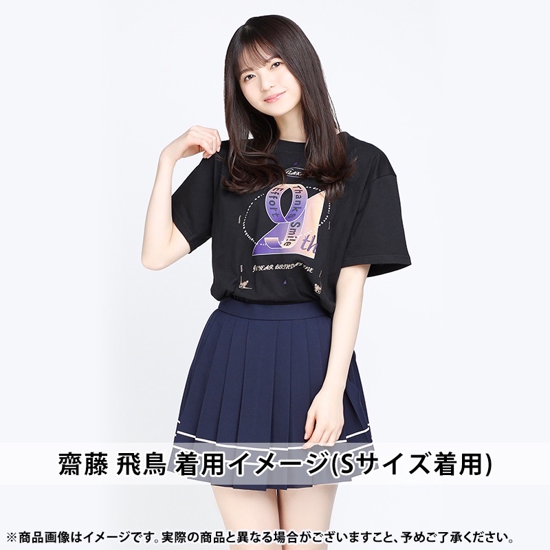 乃木坂46 9th YEAR BIRTHDAY LIVE Tshirt 黑色