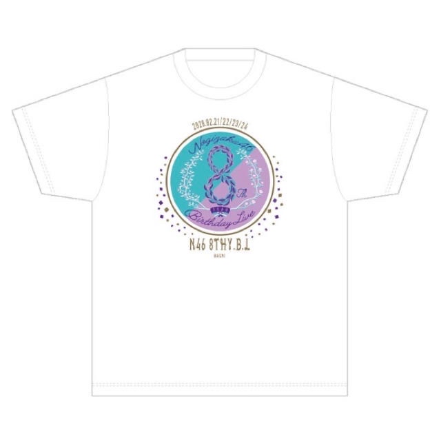 乃木坂46 8th YEAR BIRTHDAY LIVE Tshirt 白色