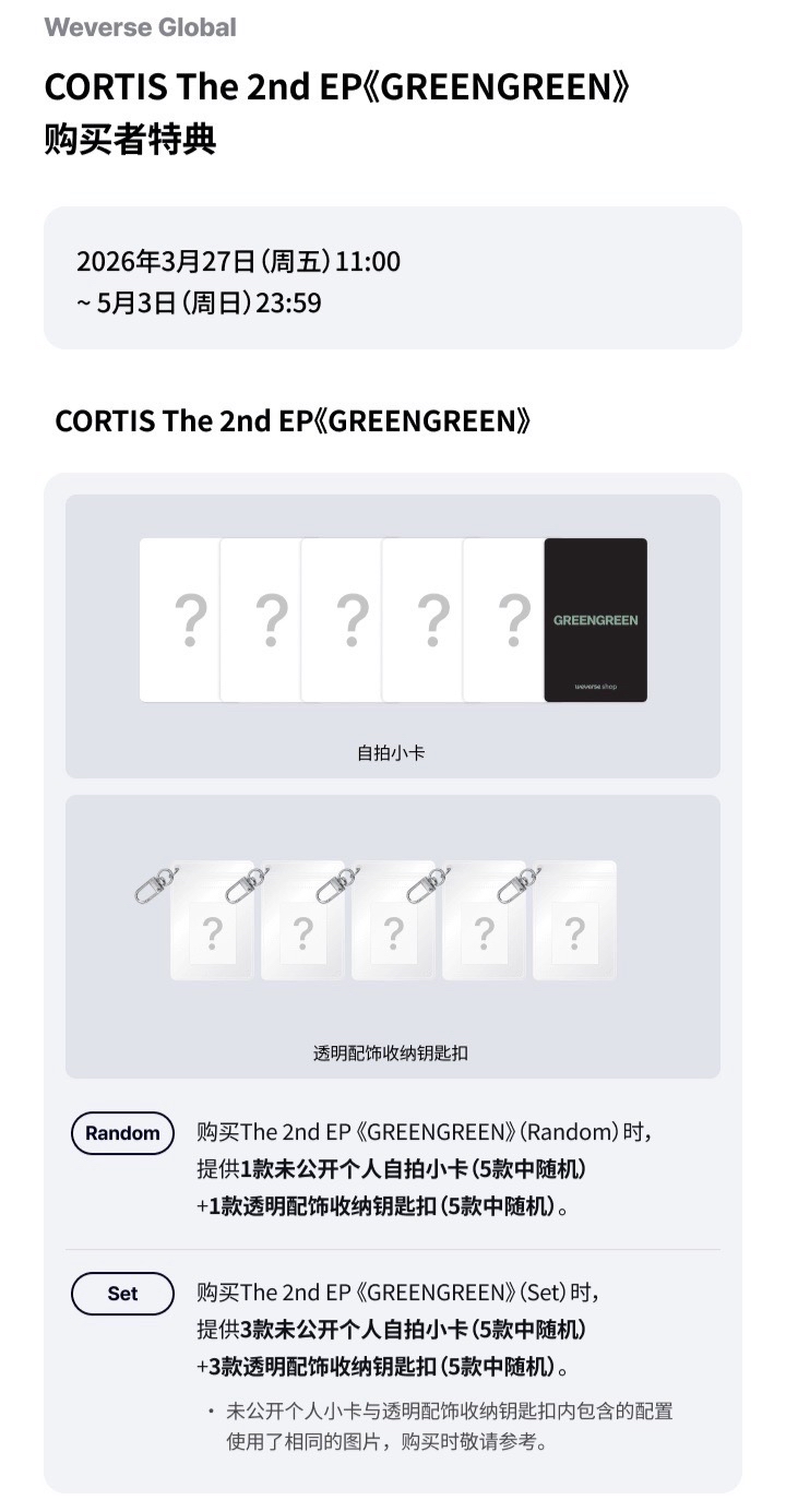 韓WVS通路 CORTIS The 2nd EP [GREENGREEN]