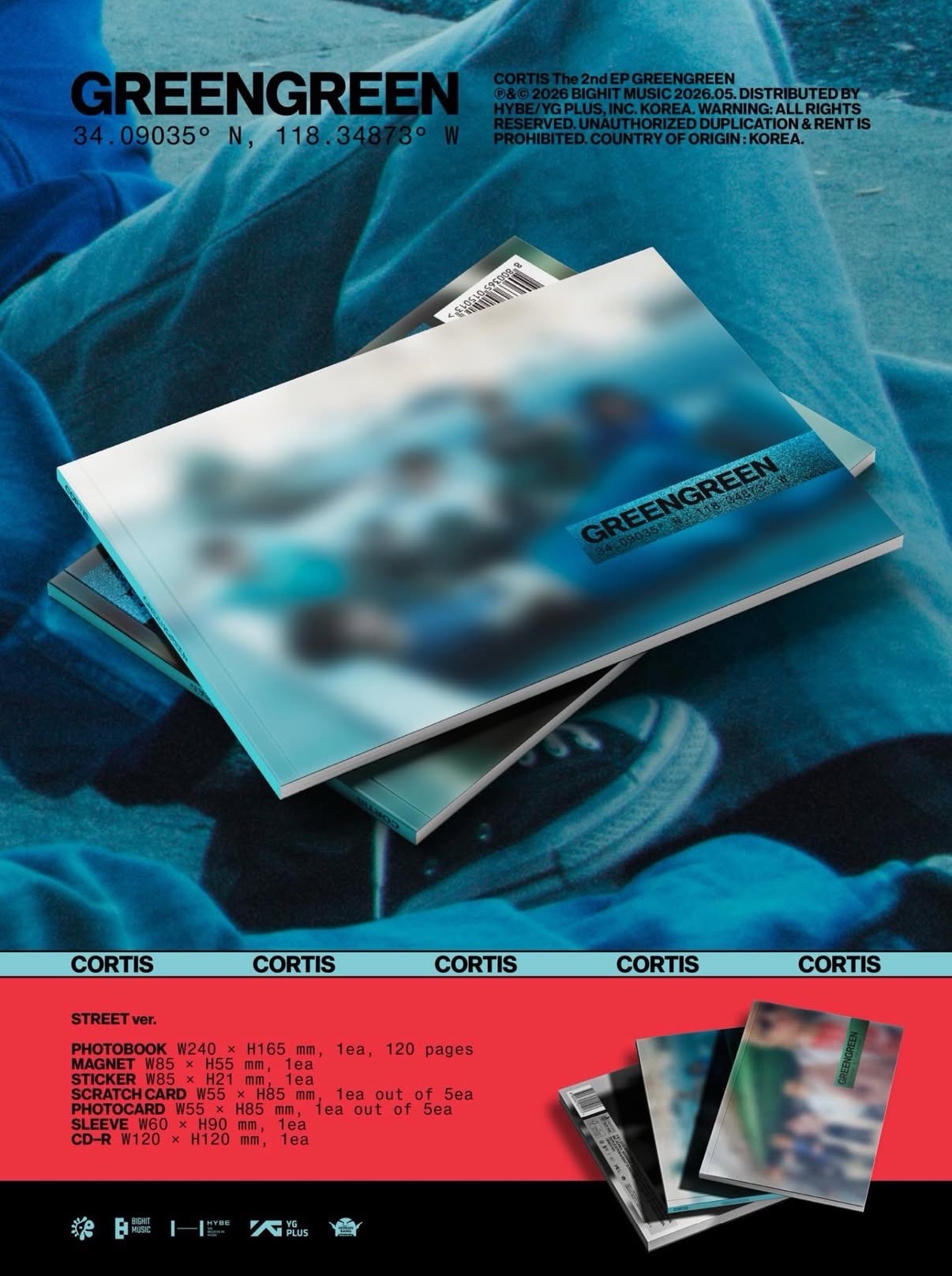 CORTIS ［GREENGREEN］專輯代購 黑膠Ver. 骰子Ver.