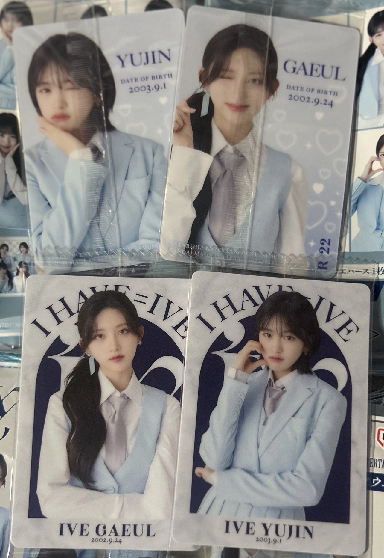 餅乾卡 安＋秋 四張 不拆