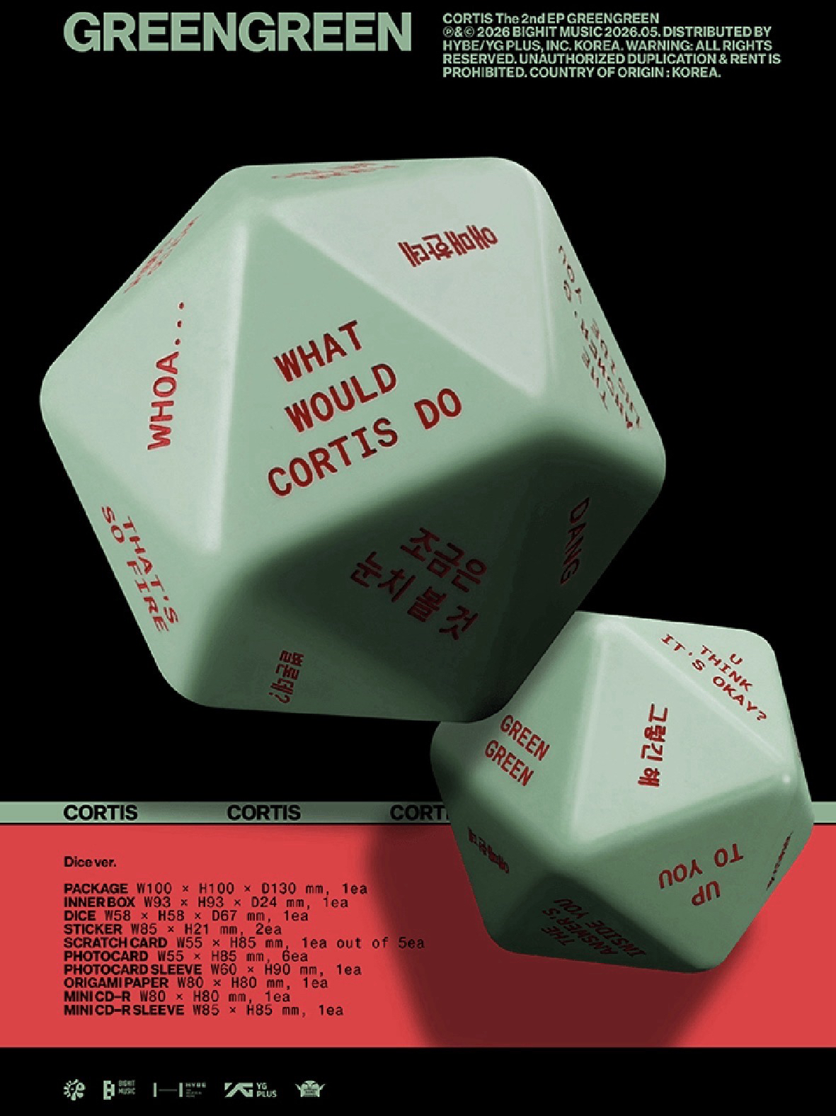 Cortis迷二骰子專 非現