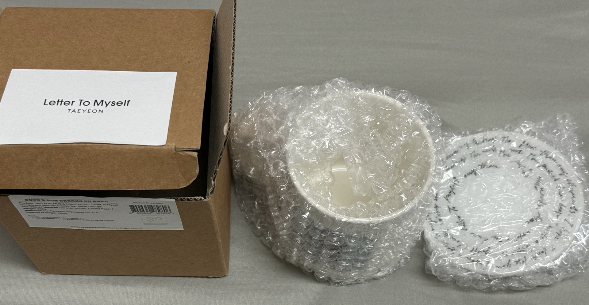 Letter To Myself 馬克杯 杯墊組