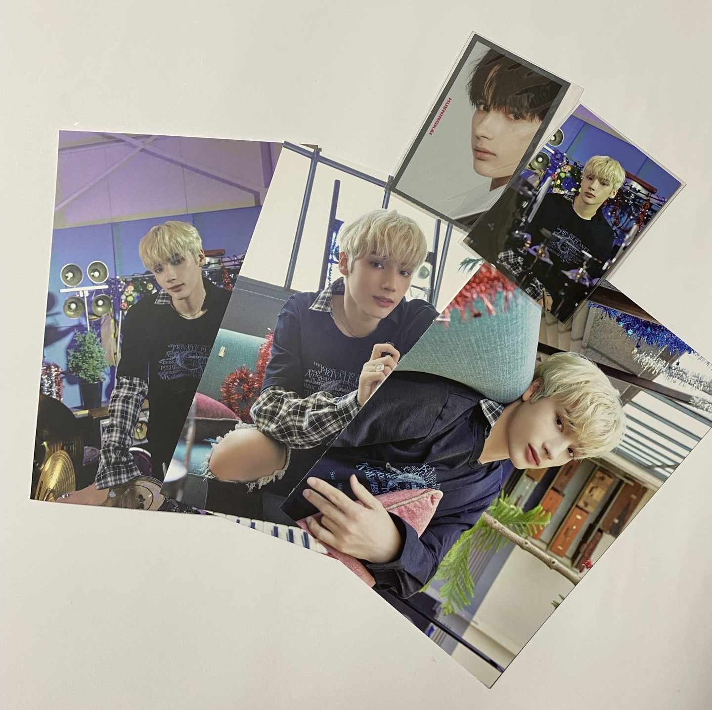 《整圖合售》TXT 休寧凱 聖誕針織卡 照片卡 雜誌小卡