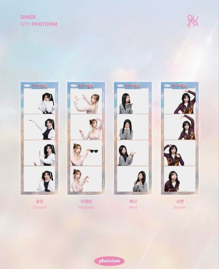 QWER photoism 人生四格