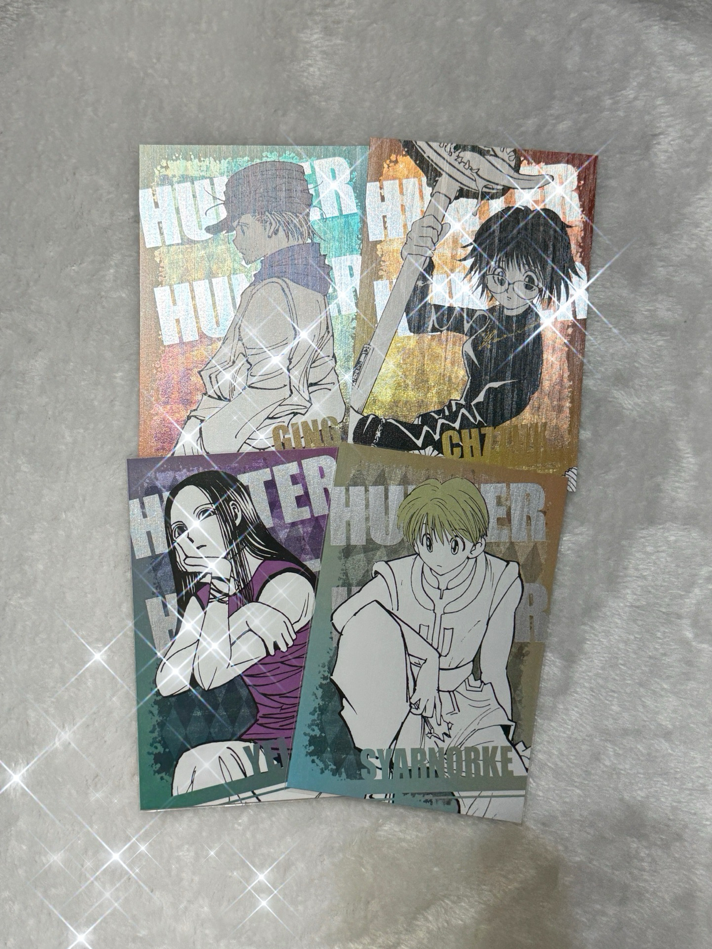 獵人 原畫金屬明信片