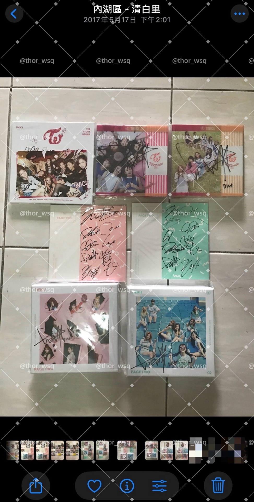 (全員親簽)MWAVE TWICE THE STORY BEGINS 迷你一輯 出道專 全員親筆簽名專輯