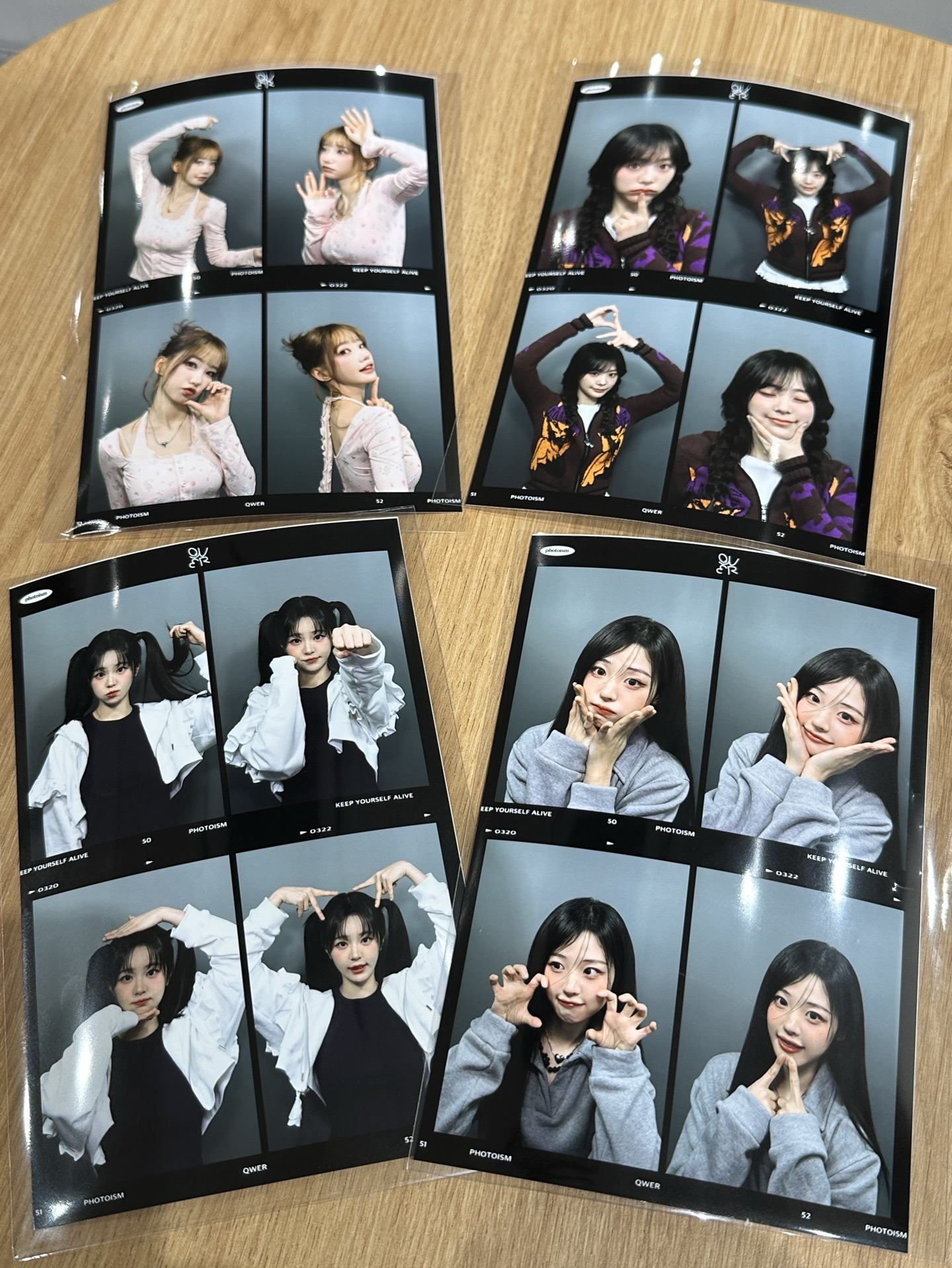 QWER X SNAPISM 人生四格貼紙