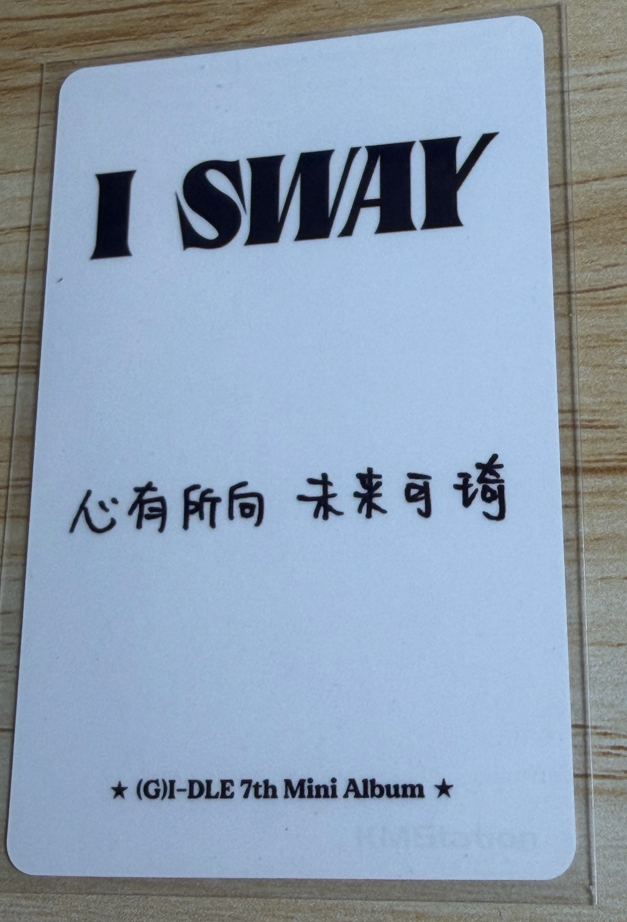 I SWAY kms 1.0特典中背 