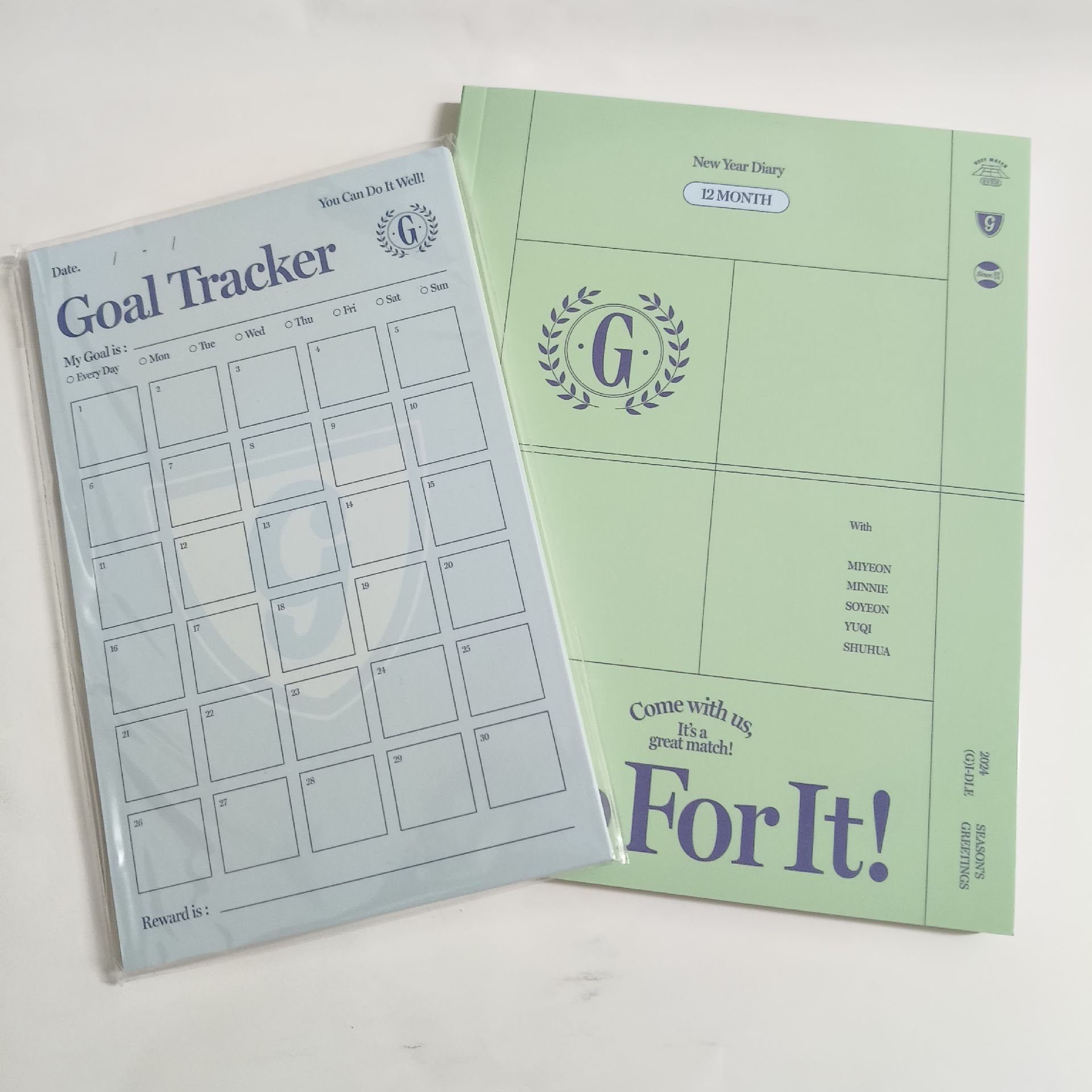 i-dle 2024 年曆筆記本+週曆🎾