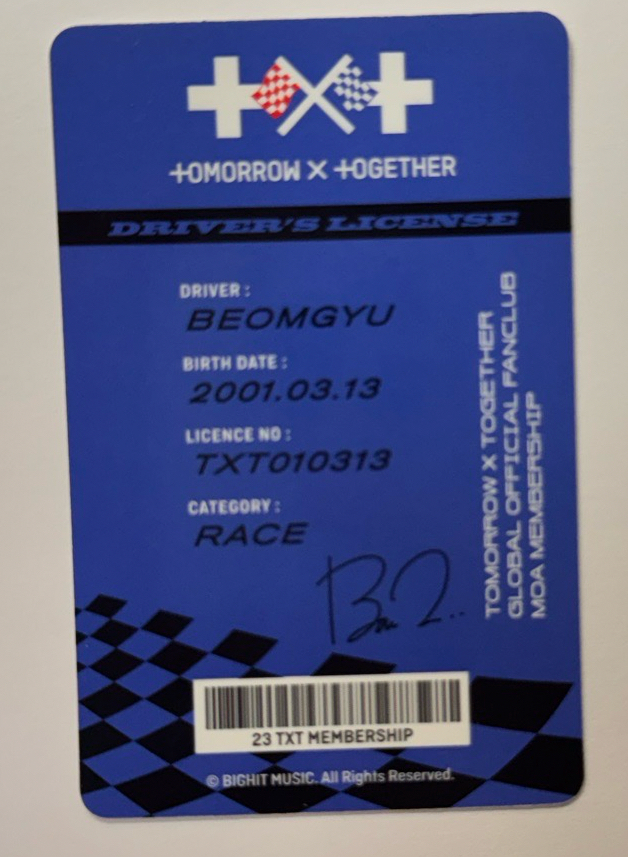 四期會員 會員禮卡 崔杋圭