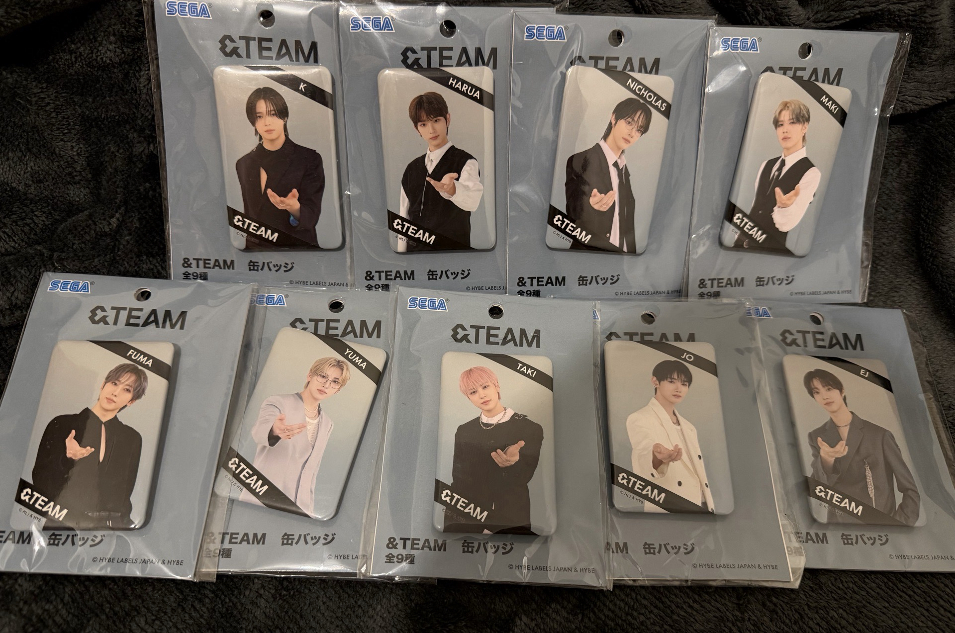 &TEAM  SEGA胸章 一套