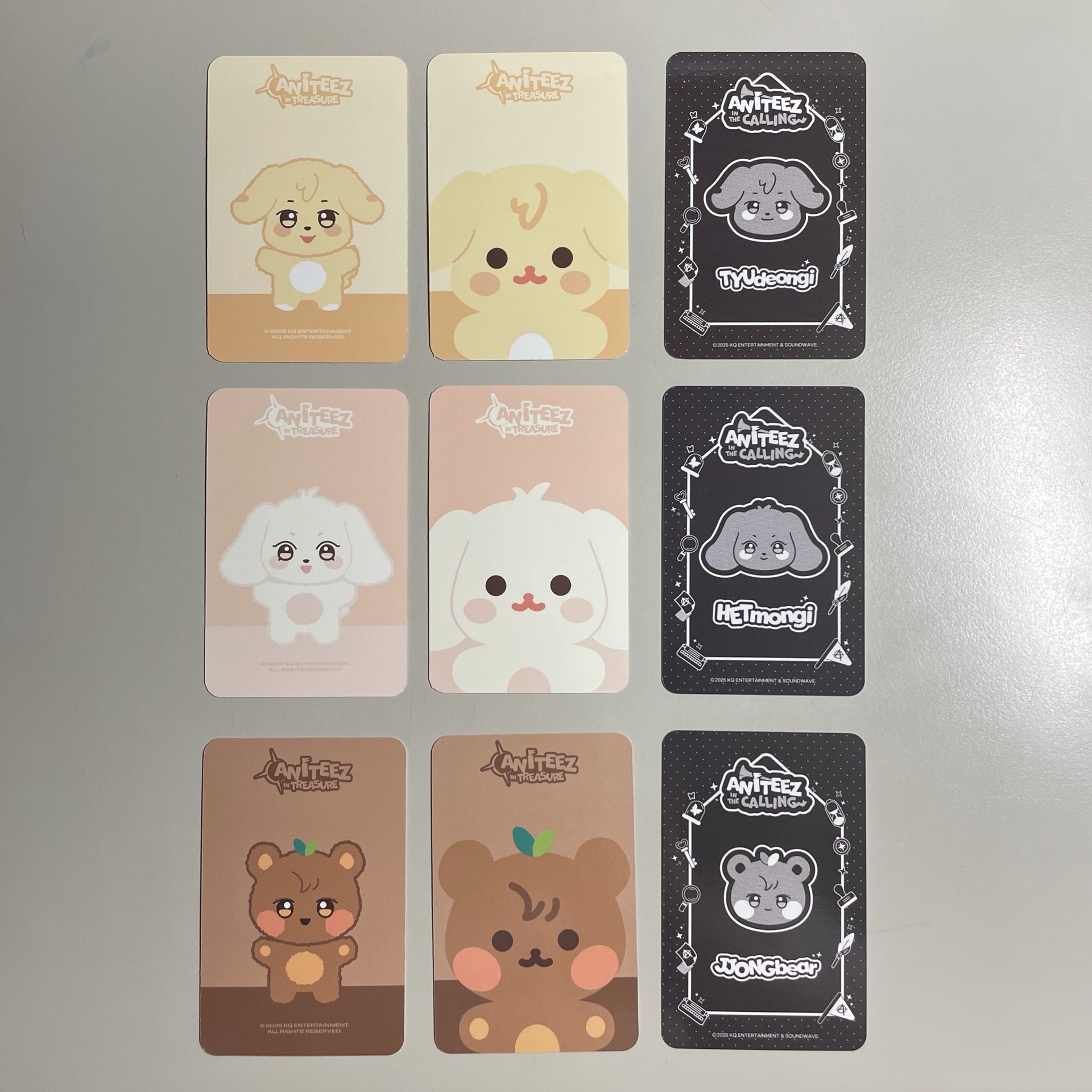 ANITEEZ IN TREASURE & IN THE CALLING 娃娃卡 毛茸茸 豆豆眼 水泥娃