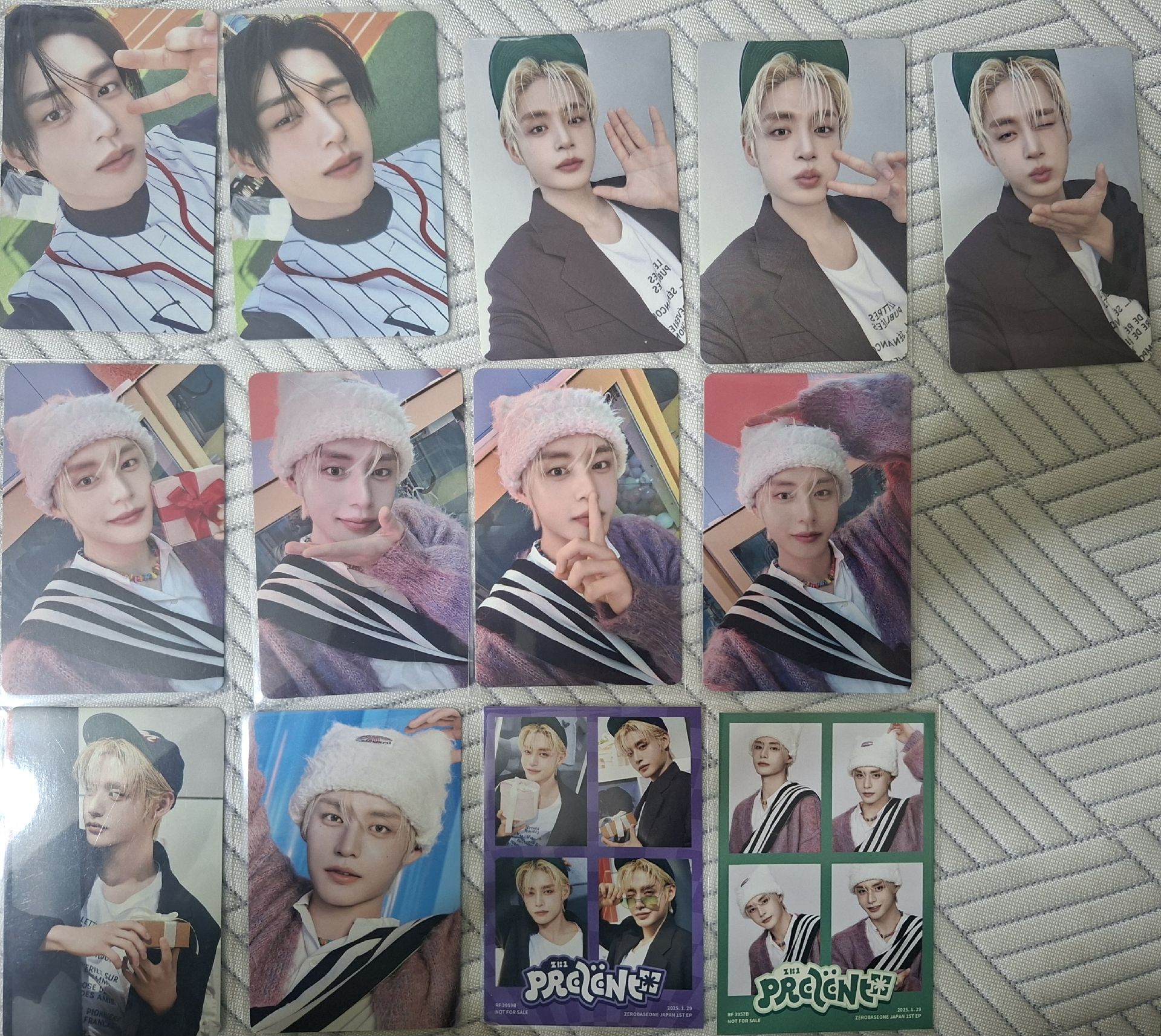 zerobaseone 金地雄 日專prezent 特典及專卡小盤